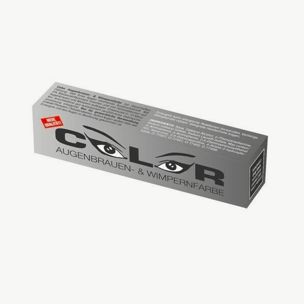 Color Augenbraun - und Wimpernfarbe tiefschwarz 15 ml